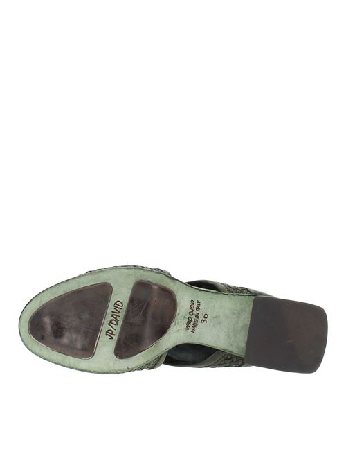 Tronchetti in pelle JP/DAVID | 3915/22 INTRECCIATOVERDE